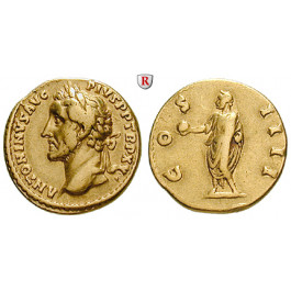 Römische Kaiserzeit, Antoninus Pius, Aureus 151-152, ss-vz/ss