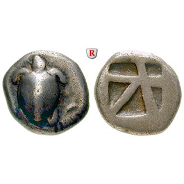 Aigina, Drachme um 480-457 v.Chr., ss