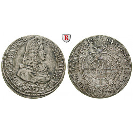 Schlesien, Breslau, Bistum, Franz Ludwig von Pfalz-Neuburg, 15 Kreuzer 1694, ss-vz