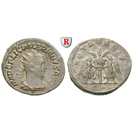 Römische Kaiserzeit, Valerianus I., Antoninian 256-257, vz