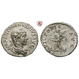 Römische Kaiserzeit, Elagabal, Denar 218-222, vz+