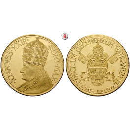 Vatikan, Johannes XXIII., Goldmedaille o.J., 17,97 g fein, PP