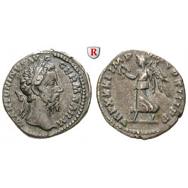 Römische Kaiserzeit, Marcus Aurelius, Denar 176-177, ss