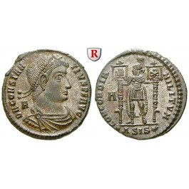 Römische Kaiserzeit, Constantius II., Bronze 350, vz+