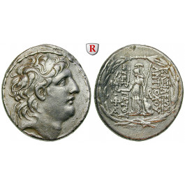 Syrien, Königreich der Seleukiden, Antiochos VII., Tetradrachme 138-129 v. Chr., ss-vz/ss