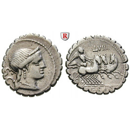 Römische Republik, C.Naevius Balbus, Denar, serratus 79 v.Chr., ss