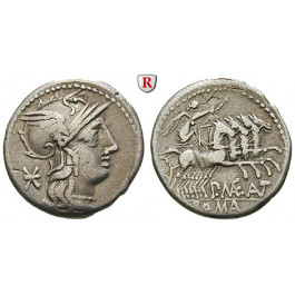 Römische Republik, P. Maenius Antiaticus, Denar 132 v.Chr., ss