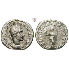 Römische Kaiserzeit, Macrinus, Denar 217, ss+