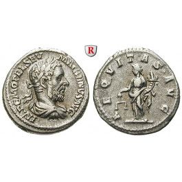 Römische Kaiserzeit, Macrinus, Denar 217-218, ss+