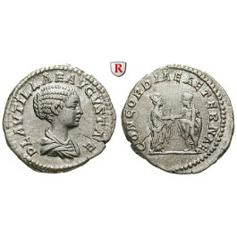 Römische Kaiserzeit, Plautilla, Frau des Caracalla, Denar 202, vz/ss-vz