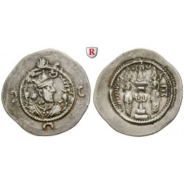Sasaniden, Khusru I., Drachme um 560, ss