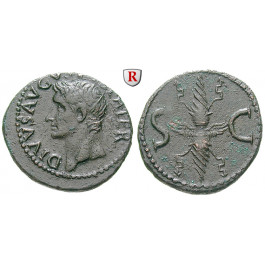 Römische Kaiserzeit, Augustus, As 34-37, ss-vz/vz