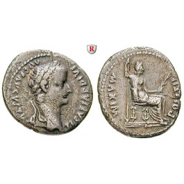 Römische Kaiserzeit, Tiberius, Denar, ss+