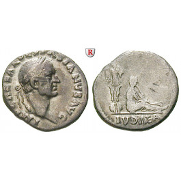 Römische Kaiserzeit, Vespasianus, Denar 69-71, ss+/ss