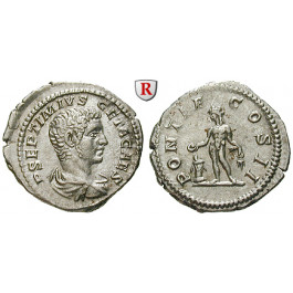 Römische Kaiserzeit, Geta, Caesar, Denar 209, vz