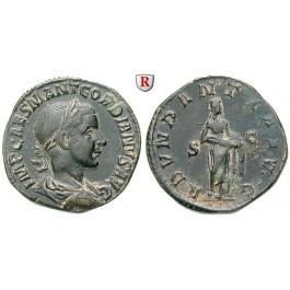 Römische Kaiserzeit, Gordianus III., Sesterz 240, vz