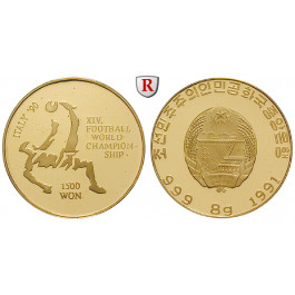 Korea - Nordkorea, 1500 Won 1990, 7,99 g fein, PP