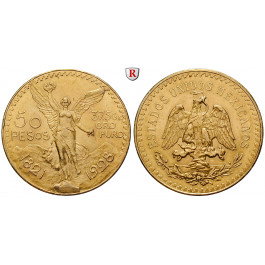 Mexiko, Vereinigte Staaten, 50 Pesos 1928, 37,5 g fein, f.vz