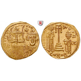 Byzanz, Constans II. und Constantinus IV., Solidus 661-663, vz-st