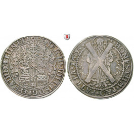 Braunschweig, Braunschweig-Wolfenbüttel, Heinrich Julius, Reichstaler 1605, ss-vz