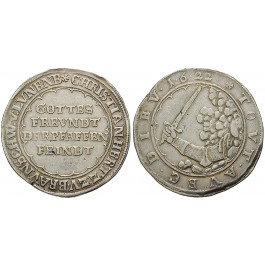 Braunschweig, Braunschweig-Wolfenbüttel, Christian, Bischof von Halberstadt, Reichstaler 1622, ss+
