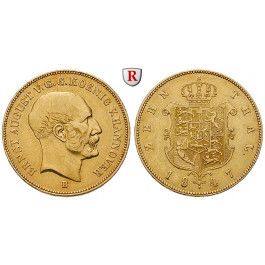 Braunschweig, Königreich Hannover, Ernst August, 10 Taler 1847, ss-vz