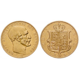 Braunschweig, Königreich Hannover, Ernst August, 10 Taler 1851, f.vz