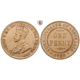 Australien, George V., Penny 1920, ss-vz