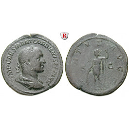 Römische Kaiserzeit, Gordianus II., Sesterz 238, ss-vz/ss