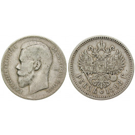 Russland, Nikolaus II., Rubel 1898, ss