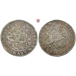 Mansfeld, Grafschaft, Mansfeld-Vorderort-Friedeburg, Peter Ernst I., Bruno II., Gebhard VIII., Joh.Georg IV., Reichstaler 1588, ss+