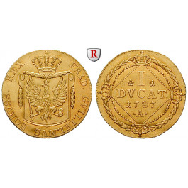Brandenburg-Preussen, Königreich Preussen, Friedrich Wilhelm II., Dukat 1787, vz