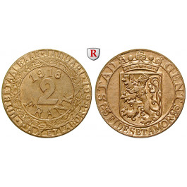 Nebengebiete, Gent, 2 Franken 1918, vz-st, J. 617 II