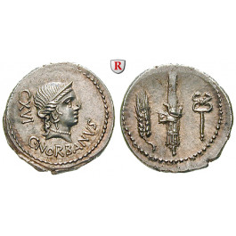 Römische Republik, C. Norbanus, Denar 83 v.Chr., vz-st