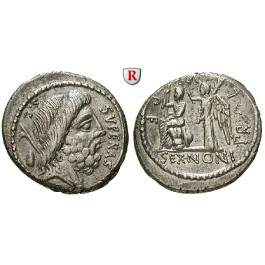 Römische Republik, M. Nonius Sufenas, Denar, vz