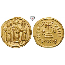 Byzanz, Heraclius, Heraclius Constantinus und Heraclonas, Solidus 638-641, vz