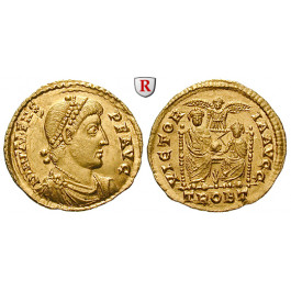 Römische Kaiserzeit, Valens, Solidus 373-375, vz-st