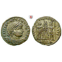 Römische Kaiserzeit, Constantius II., Caesar, Follis 330-335, vz