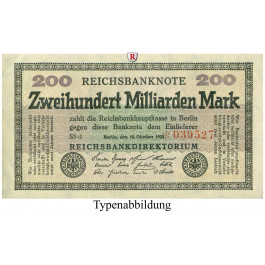 Inflation 1919-1924, 200 Md Mark 15.10.1923, III, Rb. 118b