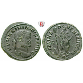 Römische Kaiserzeit, Maximianus Herculius, Follis 297-298, vz+