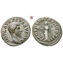 Römische Kaiserzeit, Marcus Aurelius, Denar 162, ss