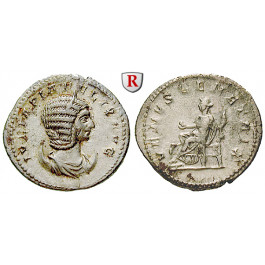 Römische Kaiserzeit, Julia Domna, Frau des Septimius Severus, Antoninian 216, vz-st/ss-vz