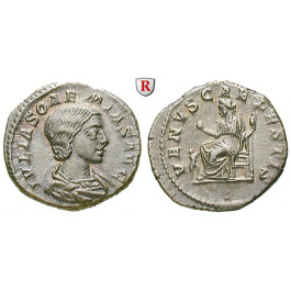 Römische Kaiserzeit, Julia Soaemias, Mutter des Elagabal, Denar 220-222, ss-vz