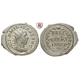 Römische Kaiserzeit, Philippus I., Antoninian 249, vz-st