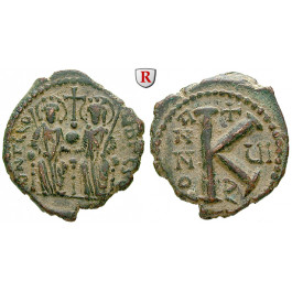 Byzanz, Justin II and Sophia, Halbfollis 570-571, Jahr 6, ss+