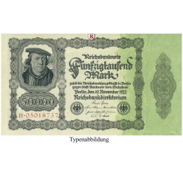 Inflation 1919-1924, 50000 Mark 19.11.1922, II, Rb. 79a