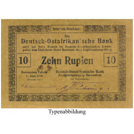 Deutsch-Ostafrika, 10 Rupien 01.06.1916, IV, Rb. 935a