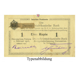 Deutsch-Ostafrika, 1 Rupie 01.02.1916, II-, Rb. 929