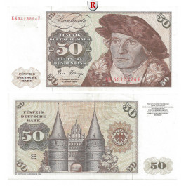 Bundesrepublik Deutschland, 50 DM 02.01.1980, II-, Rb. 288a / KK