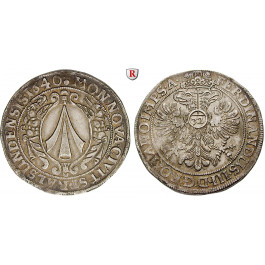 Stralsund, Stadt, Reichstaler 1640, vz/vz+